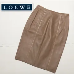 ロエベ　LOEWE レザースカート　サイズ44 2025年最新】LOEWE タイトスカートの人気アイテム - メルカリ