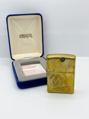 ZIPPO/ジッポー　オイルライター　ゴールド　USS Fort McHenry/マックヘンリー要塞　LSD43　ヴィンテージ　アンティーク　IKE013