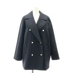 アナイ ANAYI 23SS ポリエステルウールダブルクロスPコート ミドル丈 36 紺 ネイビー /HK ■OSのサムネイル