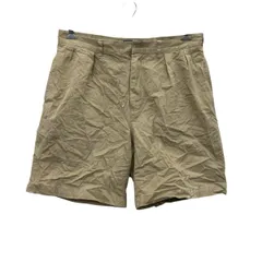 POLO RALPH LAUREN ショートパンツ W34 ベージュ ポロラルフローレン ジップアップ ツータック チノショーツ 古着卸 アメリカ仕入 2505-384
