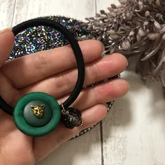 ☆ボタンヘアゴムＮｏ．93☆