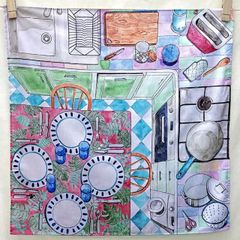 Wonderie プレイクロス　‘In the Kitchen （イン ザ キッチン）