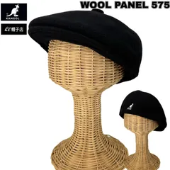 ファイナルセール！新型モデル　KANGOL　ハンチング　Wool 575　ウール素材　ブラック/黒色　サイズ展開あり