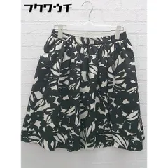 ◇ URBAN RESEARCH ROSSO アーバンリサーチ ロッソ 総柄 ミニ フレア スカート サイズ38 ブラック系 レディース 【中古】 【1102190013637】