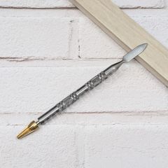 コバ塗り ペン レザークラフト用 ワックス塗り ステンレス  手芸 工具 道具 ヘラ ローラー 回転