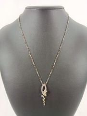 ノンブランド　ジュエリー　ネックレス・ペンダント　トップK18WG　9.4ｇ　メレダイヤ
