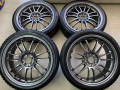 贅沢スタッドレスセット！RAYS VOLK RACING RE30◆18インチ 7J+48 5/100◆FT86 BRZ 30プリウス レガシィ インプレッサ◆215/40R18 BS ブリザック VRX2 付