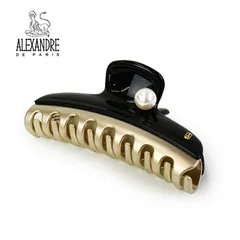 アレクサンドル ドゥ パリ ALEXANDRE DE PARISVENDOME L パール ヘアクリップICCL-12832-17 大きい 大きめ