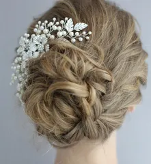ウエディング カチューシャ ブライダル 髪飾り 花嫁 ゴールド ボンネ 結婚式 ヘッドドレス 演奏会 パーティー キラキラ クレセントコーム ヘアアクセサリー