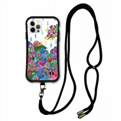 [iPhone14 Pro Max] スマホショルダー付 アニマル柄 動物 iPhone15 Pro i-coronケース iPhone 14 Pro 14 Plus 13 12 11 XR スマホケース 肩掛け 斜め掛け スマホ ショルダーストラップ アジサ