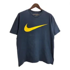 NIKE ナイキ ロゴ 半袖Ｔシャツ スポーツ ネイビー(メンズ L)中古 古着 T6641