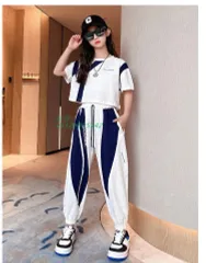 子供服 セットアップ 女の子 半袖 夏 2点セット 可愛い 通学着 子供ジャージ 150 120 130 新品 韓国子供服 おしゃれ 140 キッズ ヒップホップ 小学生   xzdsnsd