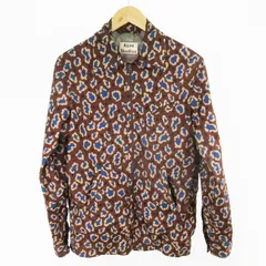 アクネ ストゥディオズ Acne Studios MERRICK P PSS16 ジップアップ ブルゾン ナイロンジャケット レオパード柄 ヒョウ柄 総柄 茶 ブラウン 44 （株）三越伊勢丹
