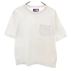 THE NORTH FACE ザノースフェイス 日本製 半袖 Tシャツ WS ホワイト アウトドア NT3103N ポケT レディース 古着