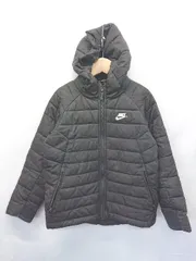 ◇ ⊇ NIKE ナイキ キッズ 子供 長袖 中綿ブルゾン サイズ116-122 ブラック系 レディース メンズ E  【1507010003261】