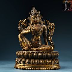 ブロンズ製 仏教美術 四天王 毘沙門天多聞天24cm銅像 彫刻 仏像