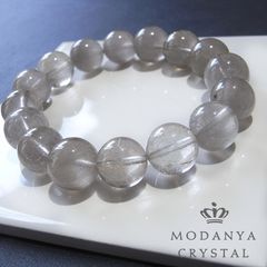 [beads577]シルバールチルクォーツ12mm ブレスレット 16粒（天然石/ビーズ）