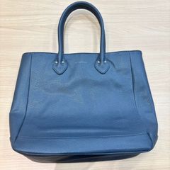 【EL6】UNITED ARROWS　ユナイテッドアローズ　レザー　トート　バッグ　ネイビー　ビジネスバッグ　MK10502