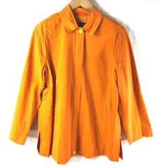 マックスマーラ MaxMara ジャンパー イタリア製 ファスナー サイドポケット サイドスリット オレンジ USA6サイズ 914496のサムネイル