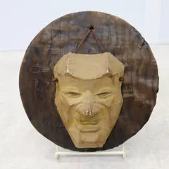 新年セール】鬼滅の刃 儺舞面具 面具 時代物 骨董 蔵出し 木彫り 能面
