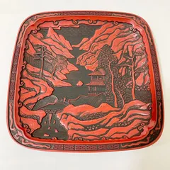 茶道具　南忠作　仙台堆朱　香合　共箱　V　8333 茶道具 南忠作 仙台堆朱 香合 共箱 V 8333