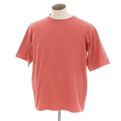 【中古】チャンピオン Champion コットン系 リバースウィーブ クルーネック 半袖Ｔシャツ ダークピンク【サイズL】【メンズ】