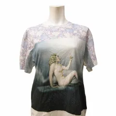 トーガ TOGA VIRILIS Tシャツ カットソー 半袖 クルーネック 転写 プリント コットン 白系 ホワイト系 44 約S 0728 ■GY06 レディースのサムネイル
