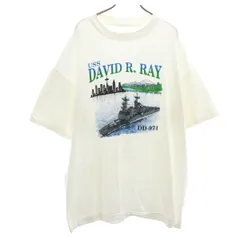 OLD オールド 90s DAVID R. RAY DD-971 半袖 Tシャツ ホワイト メンズ 古着