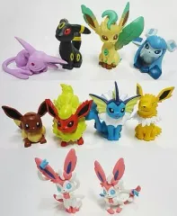 【中古】トレーディングフィギュア 全10種セット 「ポケットモンスター ベストウイッシュ イーブイいっぱいコレクション＆ニンフィア」