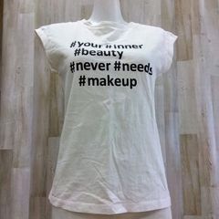 【✨自信が溢れる美しさ✨】GU ジーユー ショートスリーブTシャツ S ホワイト 綿100%