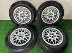 【管理番号 247-41】 フォルクスワーゲン BBS 純正 15×6.5J +43 PCD 100-5H BRIDGESTONE 195/65R15 ゴルフ 等