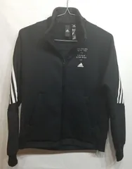 【adidas アディダス】AEROREADY ジャージ 上 ジップアップ ブラック J/Sサイズ【0807-01】