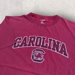 US古着 PROEDGE CAROLINA カロライナ ラクロス lacrosse Tシャツ L ボルドー