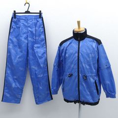 adabat / アダバット ◆セットアップ/レインウェア/ロゴ柄/ナイロン/ブルー/サイズL JJ098-78214JI 【メンズ/MEN/男性/ボーイズ/紳士】 メンズファッション【中古】 