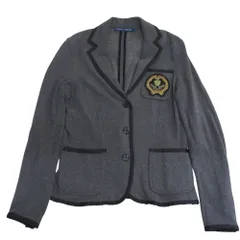 美品✨ポロラルフローレン　ジャケット　M ネイビー　コットン100% エンブレム POLO RALPH LAUREN - 美品✨ポロラルフローレン ジャケット M