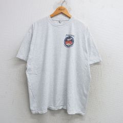 XL/古着 半袖 ビンテージ Tシャツ メンズ 00s ICARUS BASE 大きいサイズ クルーネック 薄グレー 霜降り 25may21 中古