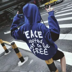 ストリートロゴ パーカー 裏起毛 メンズ レディース バックプリント ビッグパーカー フード付きパーカー フードパーカー ジップアップパーカー 黒 ブルー 韓国ファッション ゆったり オーバーサイズ ビッグシルエット 韓国 ストリートファッション 大きいサイズ