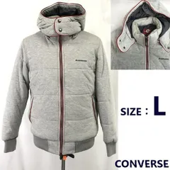 CONVERSE/コンバース★中綿ジャケット【メンズL/gray/グレー】着脱可フード/Coat/Jacket/Jumper◆BH873のサムネイル