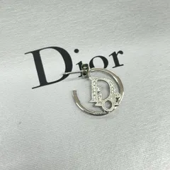 12.Christian Dior クリスチャンディオール ピアス ストーン シルバー 片耳のみ レディース アクセサリー
