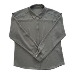 COMME des GARÇONSコムデギャルソンレディース長袖シャツ光沢グレー