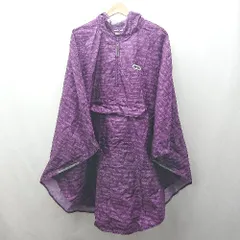 ◇ ⊂ OUTDOOR アウトドア 長袖 ハーフジップナイロンフードブルゾン サイズM パープル系 メンズ E  【1507030012885】