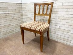 昭和レトロ リベット打ち 木製椅子 ダイニングチェア アームレスチェア