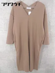 ◇ Simplicite シンプリシテェ 長袖 膝丈 ワンピース ベージュ レディース 【中古】 【1002801182359】