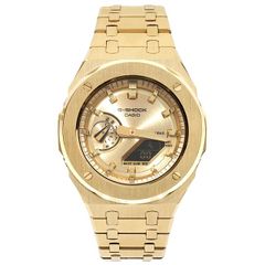 G-SHOCK GA2100GB ゴールドダイアル フルメタル カスタム カシオーク イエローゴールドカラー ステンレス製