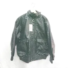 ■ ⊇ MONO-MART モノマート オーバーサイズ ヴィンテージ 長袖 レザーブルゾン サイズM ブラック レディース E  【1411280020098】