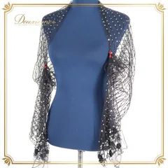 パーティ 衣装 ボレロ 上着 カーディガン 東京ソワール ブラック系 黒 ラインストーン ラメ レース フォーマル イベント 発表会 舞台 ダンス パーティ用 結婚式 レディース オシャレ エレガント 華やか コスチューム ステージ衣装