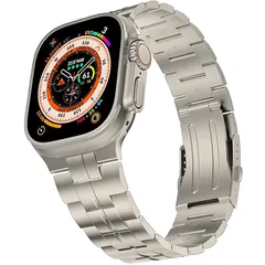 【新品】 高級チタンバンド Apple Watch Ultra/Ultra 2 49mm専用バンド アップルウォッチ Ultra/Ultra 2 交換バンド Apple Watch Ultra/Ultra 2同じ材質チタニウム（チタン 使用 高級チタンバン 1