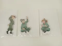 忍たま乱太郎×animate cafe BIG アクリルスタンド アクスタ 食満留三郎 山田利吉 善法寺伊作 梅雨の日ver. 3点セット 未使用品 [MB-4800]