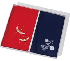 正絹ちりめん 刺繍 金封ふくさ 2Pセット 46-013161