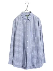 【お得なクーポン配布中!】 90s ジェイクルー ストライプ 長袖 ボタンダウン シャツ メンズ L / オールド BD コットン 長袖シャツ ワイシャツ カジュアル ポケット付き